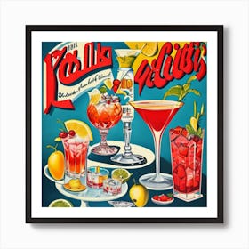 Cocktail Bar Art Print