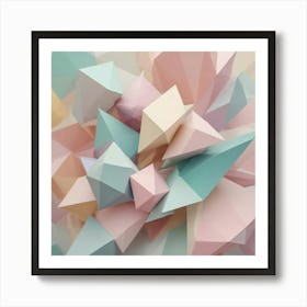 Abstract Geometric Shapes 3 Art Print