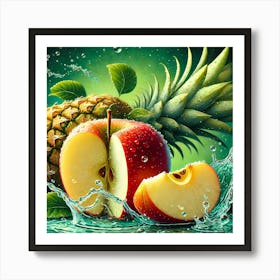 Apple and Pineapple Harmony Art Print