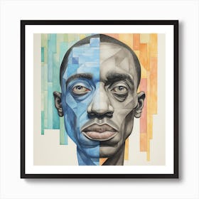 Man With Two Faces Art Print