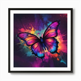 Colorful Butterfly 129 Art Print