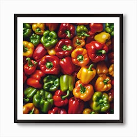 Colorful Peppers 77 Art Print