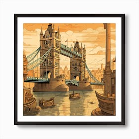 Tower Bridge In London Art Print