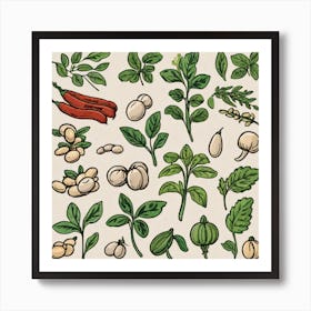 Legumes As A Logo (60) Art Print