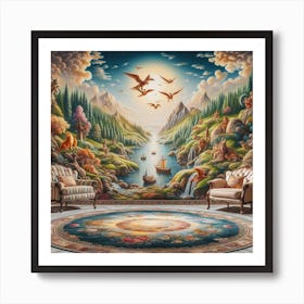 Mountain Scene 2 Art Print