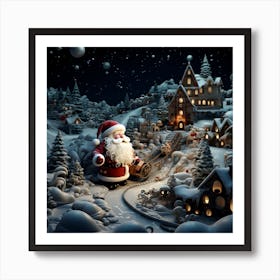 Santa'S Village 2 Art Print