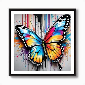 Colorful Butterfly 35 Art Print