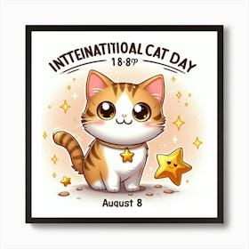 International Cat Day 3 Art Print