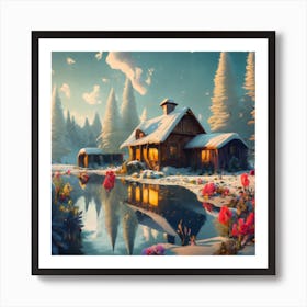 Winter Scene Art Print