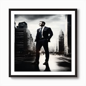 Man In Suit Art Print