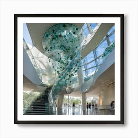 Glass Spiral Staircase 2 Art Print