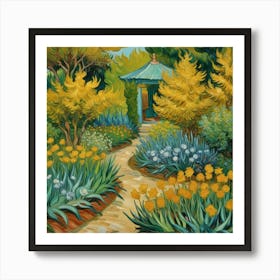 In The Garden van Gogh wall art Art Print 1 Art Print