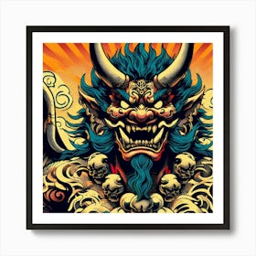 Oni S Wrath 1 Art Print