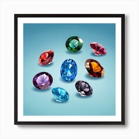 Colorful Gems 1 Poster