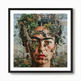 Frida Kahlo Environmental Campaigner Art Print