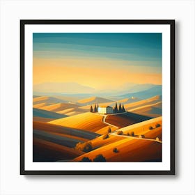 Tuscan Countryside 1 Art Print