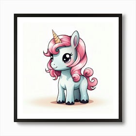 Cute Unicorn 677 Art Print