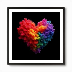 Rainbow Heart 2 Art Print