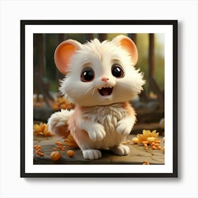 Cute Hamster Art Print