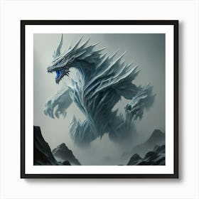 Ice Dragon Art Print