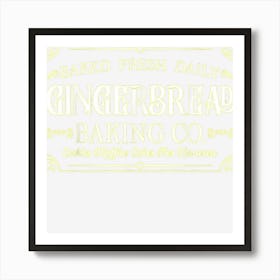 Funny Christmas Baking Group Gingerbread Company Cookies Art Print