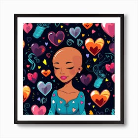 Heart Of A Woman Art Print