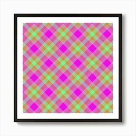 Plaid Pattern 37 Art Print