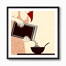 The Art Of Writing Square Art Print