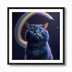 Cat Galaxy (106) Art Print