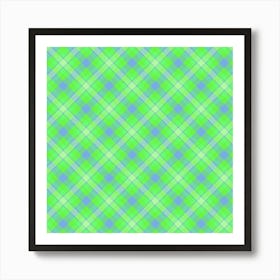 Plaid Fabric 188 Art Print