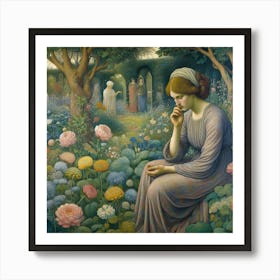 Garden Of Flowers 5 Art Print