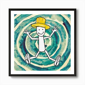 Man in a Hat Art Print