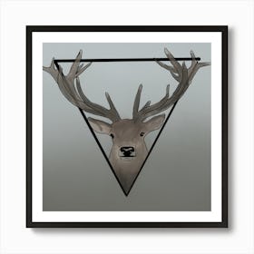 Digital Deer Art Print