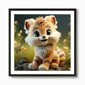 Cute Tiger 6 Art Print