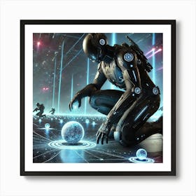 Nebular Operative Cosmic Energy Mines Art Print