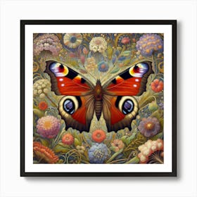 Peacock Butterfly 5 Art Print