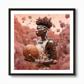 Basketball player Art Print