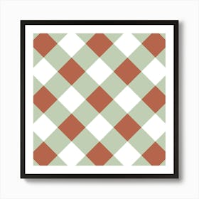 Retro Geometric Woven Art Print