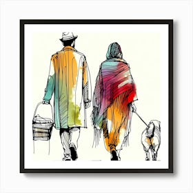 Creative Love And Relationship Illustration 65 Art Print