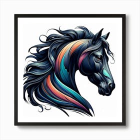 Creative Horse Beauty Illustration Nr 100 Art Print