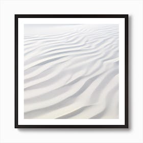 White Sand Dunes 1 Art Print