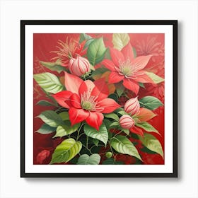 Poinsettia 1 Art Print