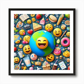 Emoji World Art Print