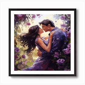 Kissing Couple 1 Art Print