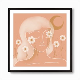 Bloom With Grace Square Art Print