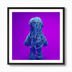 Thread man Art Print