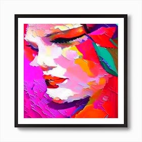 Woman'S Face Art Print