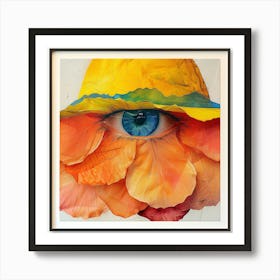 Eye Of The Flower 1 Art Print