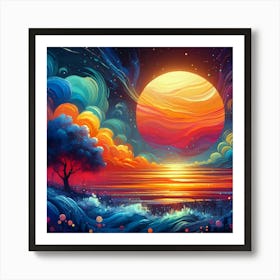 Colorful Sunset In The Sky Art Print