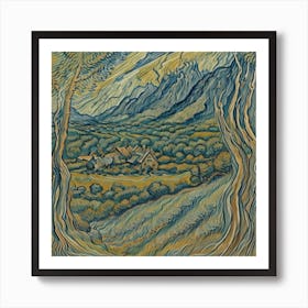 Landscape With Trees Art Print